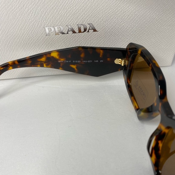 PRADA PR 17WS Tortoise Rectangle Sunglasses - Picture 14 of 14
